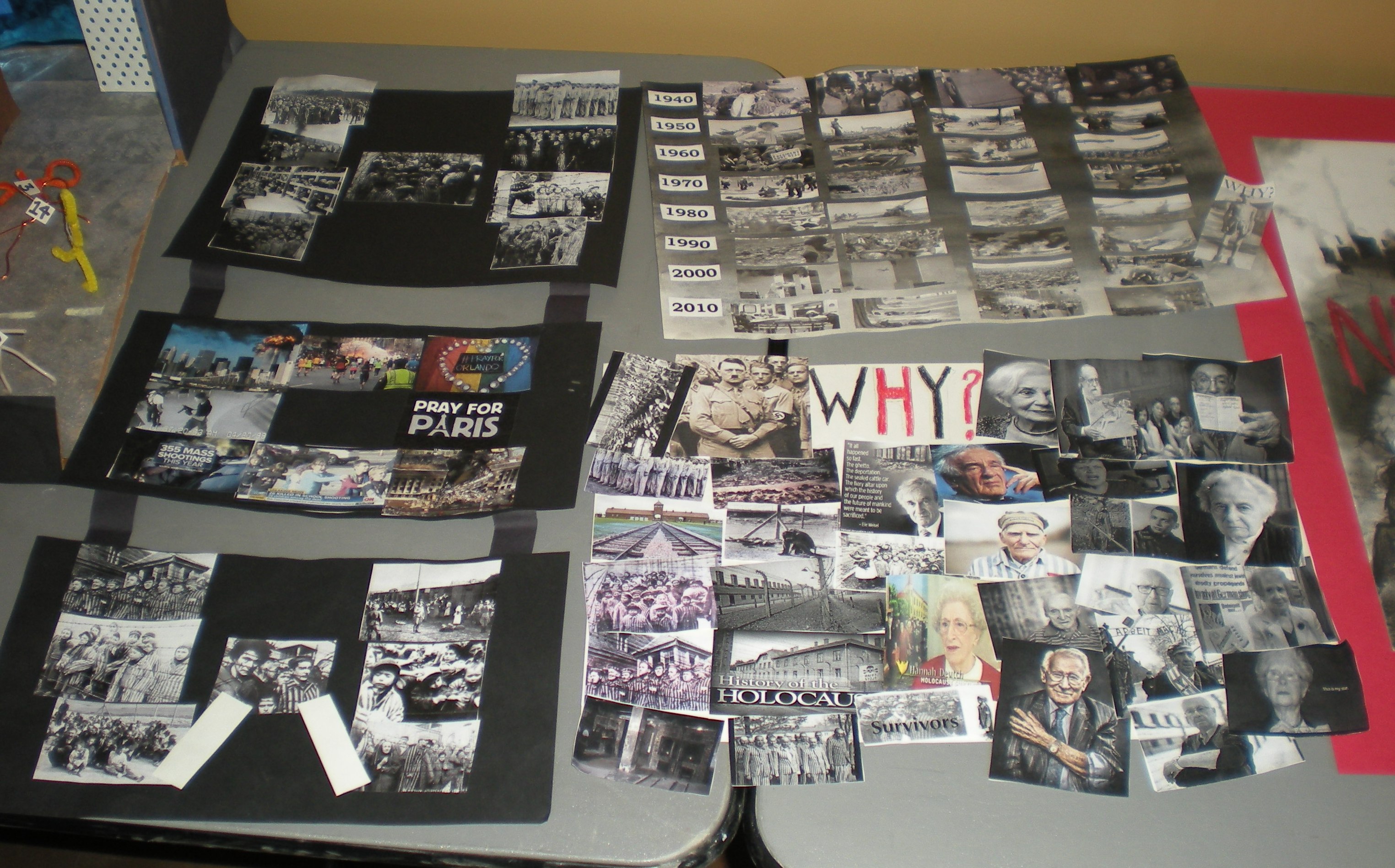 Assorted student posters. 